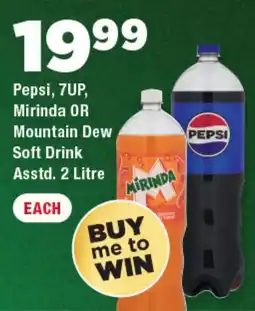 OK Foods Pepsi, 7UP, Mirinda OR Mountain Dew Soft Drink offer