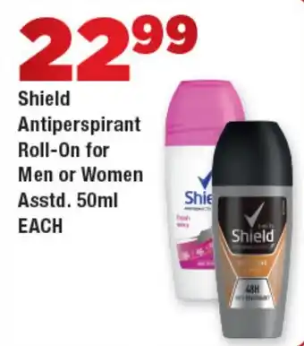 OK Foods Shield Antiperspirant Roll-On for Men or Women offer