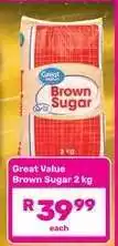 Game Great Value Brown Sugar 2 kg offer