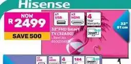 Game Hisense 32 FHD Smart TV (32A50) offer
