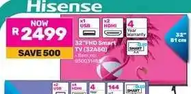 Game Hisense 32 FHD Smart TV (32A50) offer