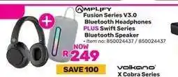 Game Amplify Fusion Series V3.0 Bluetooth Headphones PLUS Swift Series Bluetooth Speaker offer