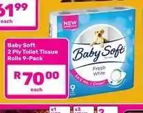 Game Baby Soft 2 Ply Toilet Tissue Rolls 9-Pack offer