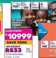 Game 55 4K OLED Smart TV offer