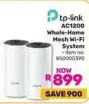 Game Tp-Link AC1200 Whole-home Mesh Wi-Fi System offer