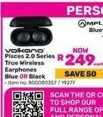 Game Volkano Pisces 2.0 Series True Wireless Earphones offer