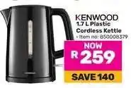 Game KENWOOD 1.7 L Plastic Cordless Kettle offer