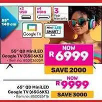 Game 55 QD MiniLED Google TV (55C6KS) offer
