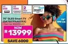 Game 75 QLED Smart TV (QA75Q7FAAKXXA) offer