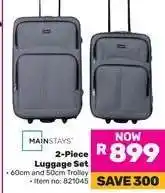 Game Mainstays 2-Piece Luggage Set offer