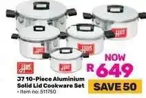 Game J7 10-Piece Aluminium Solid Lid Cookware Set offer