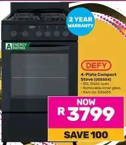 Game Defy 4 Plate Compact Stove DSS554 offer