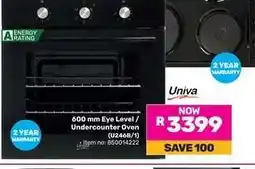 Game Univa Oven offer