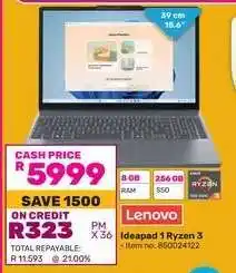 Game Lenovo Ideapad 1 Ryzen 3 offer
