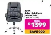 Game KOGA Salvo High Black Office Chair offer