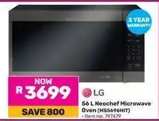 Game LG 56 L Neochef Microwave Oven (MS5696HIT) offer
