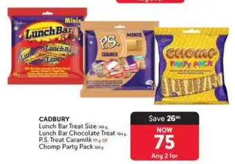 Makro CADBURY Lunch Bar Treat Size offer