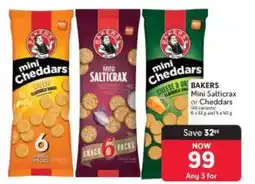Makro BAKERS Mini Salticrax or Cheddars offer