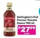 Game Wellington's Full Flavour Tomato Sauce 700 ml offer