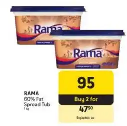 Makro RAMA 60% Fat Spread Tub offer