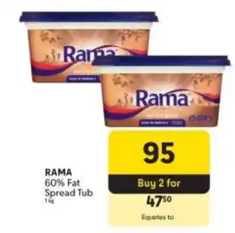 Makro RAMA 60% Fat Spread Tub offer