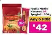 Game Fatti & Moni's Macaroni OR Spaghetti offer