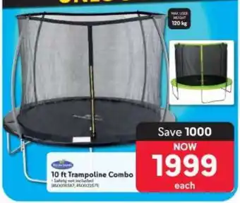 Makro 10 ft Trampoline Combo offer