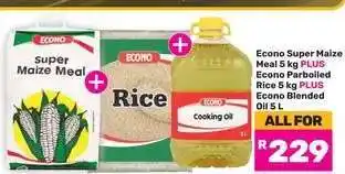 Game Econo Super Maize Meal, Rice & Oil Combo offer