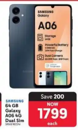Makro Samsung 64 GB Galaxy A06 4G Dual Sim offer