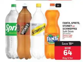 Makro FANTA, SPRITE, STONEY or SCHWEPPES Soft Drink offer