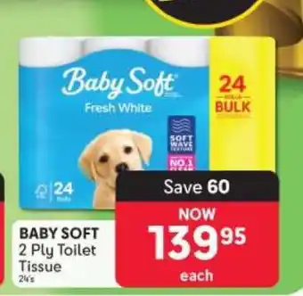 Makro Baby Soft 2 Ply Toilet Tissue offer