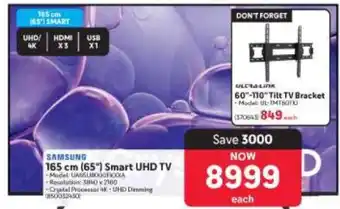 Makro Samsung 165 cm (65) Smart UHD TV offer