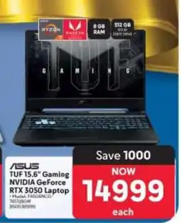 Makro ASUS TUF 15.6 Gaming NVIDIA GeForce RTX 3050 Laptop offer