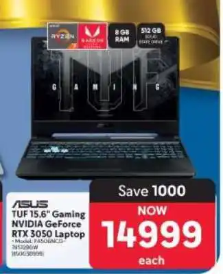 Makro ASUS TUF 15.6 Gaming NVIDIA GeForce RTX 3050 Laptop offer