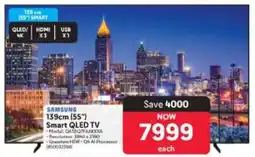Makro Samsung 139cm (55) Smart QLED TV offer