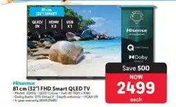 Makro Hisense 81 cm (32) FHD Smart QLED TV offer
