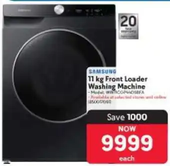 Makro Samsung 11 kg Front Loader Washing Machine offer