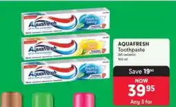 Makro AQUAFRESH TOOTHPASTE offer