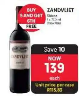 Makro ZANDVLIET SHIRAZ offer