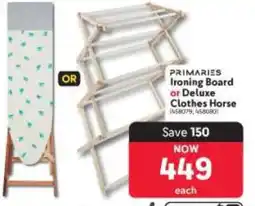 Makro Primaries Ironing Board or Deluxe Clothes Horse offer