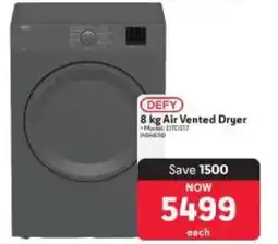 Makro Defy 8 kg Air Vented Dryer offer