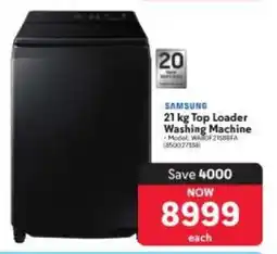 Makro Samsung 21 kg Top Loader Washing Machine offer