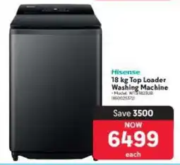 Makro Hisense 18 kg Top Loader Washing Machine offer