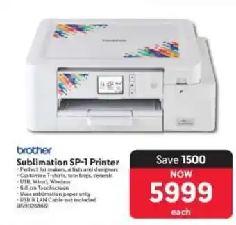 Makro Brother Sublimation SP-1 Printer offer