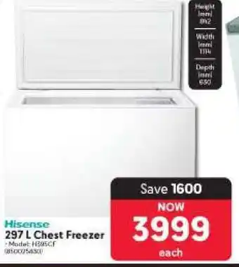 Makro Hisense 297 L Chest Freezer offer