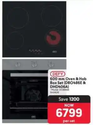 Makro DEFY 600 mm Oven & Hob Box Set (DDO486E & DHD406A) offer