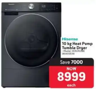 Makro Hisense 10 kg Heat Pump Tumble Dryer offer
