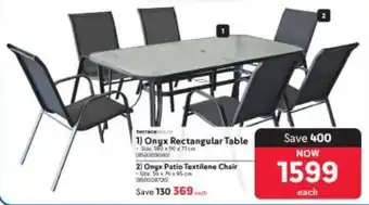 Makro Onyx Rectangular Table offer
