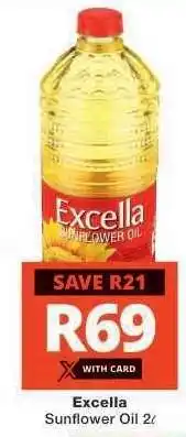 Checkers Excella Sunflower Oil-2L offer