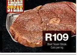 Checkers BEEF TEXAN STEAK offer